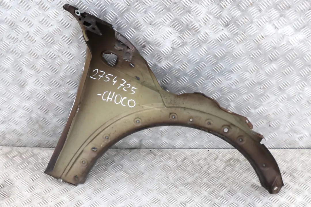 Side Panel Front Left Wing N/S Hot Chocolate Metallic to BMW Mini Cooper R55 R56 with Part number 2754725 BMW Mini Cooper R55 R56 Side Panel Front Left Wing N/S Hot Chocolate Metallic - SKU 2754725-CHOCO - Part number 2754725