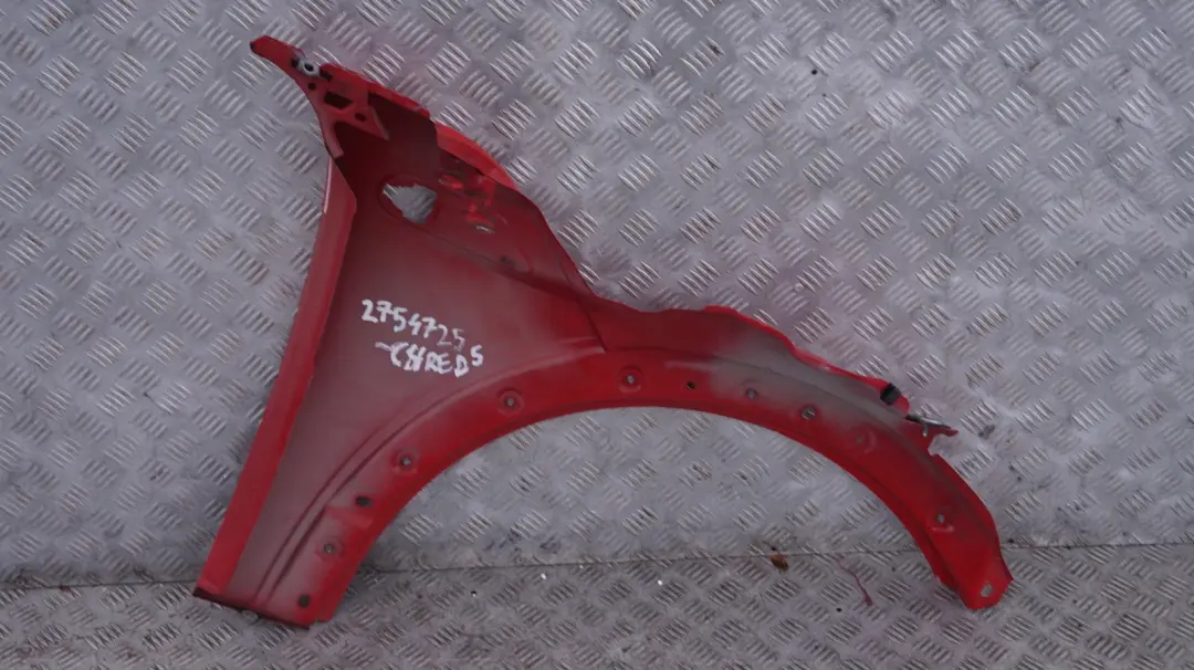 Side Panel Front Left Wing N/S Chili Red - 85 to BMW MINI Cooper 5 R55 R56 R57 R58 with Part number 2754725 BMW MINI Cooper 5 R55 R56 R57 R58 Side Panel Front Left Wing N/S Chili Red - 85 - SKU 2754725-CHRED5 - Part number 2754725