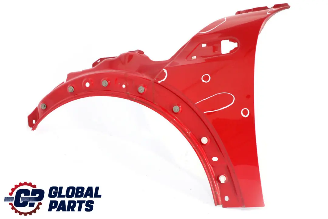 Side Panel Front Left Wing N/S Chili Red 851 to BMW MINI Cooper 7 R55 R56 R57 R58 with Part number 2754725 BMW MINI Cooper 7 R55 R56 R57 R58 Side Panel Front Left Wing N/S Chili Red 851 - SKU 2754725-CHRED7 - Part number 2754725
