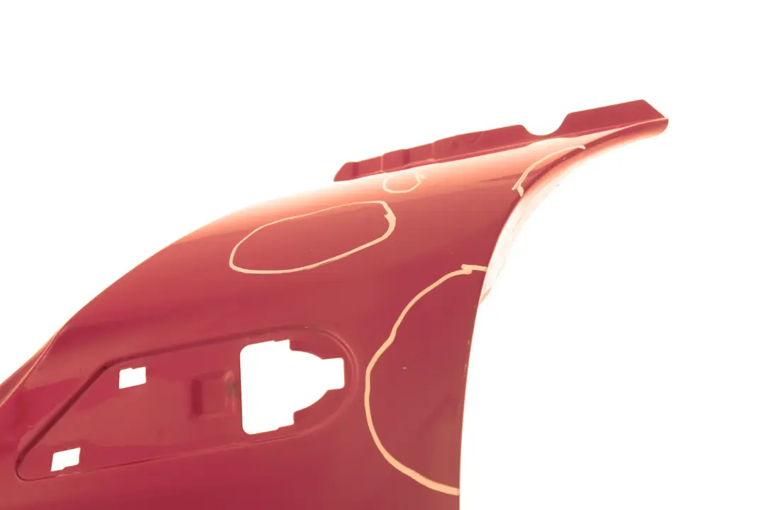 Side Panel Front Left Wing N/S Chili Red 851 to BMW MINI Cooper 9 R55 R56 R57 R58 with Part number 2754725 BMW MINI Cooper 9 R55 R56 R57 R58 Side Panel Front Left Wing N/S Chili Red 851 - SKU 2754725-CHRED9 - Part number 2754725