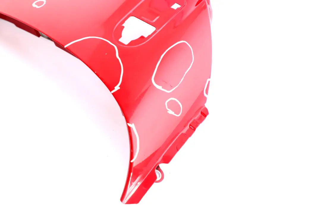 Side Panel Front Left Wing N/S Chili Red 851 to BMW MINI Cooper 9 R55 R56 R57 R58 with Part number 2754725 BMW MINI Cooper 9 R55 R56 R57 R58 Side Panel Front Left Wing N/S Chili Red 851 - SKU 2754725-CHRED9 - Part number 2754725