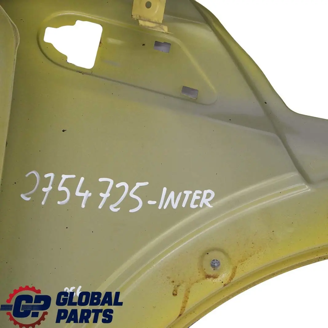 Side Panel Front Left Wing N/S Interchange Yellow - A95 to Mini Cooper R55 R56 R57 with Part number 2754725 Mini Cooper R55 R56 R57 Side Panel Front Left Wing N/S Interchange Yellow - A95 - SKU 2754725-INTER - Part number 2754725