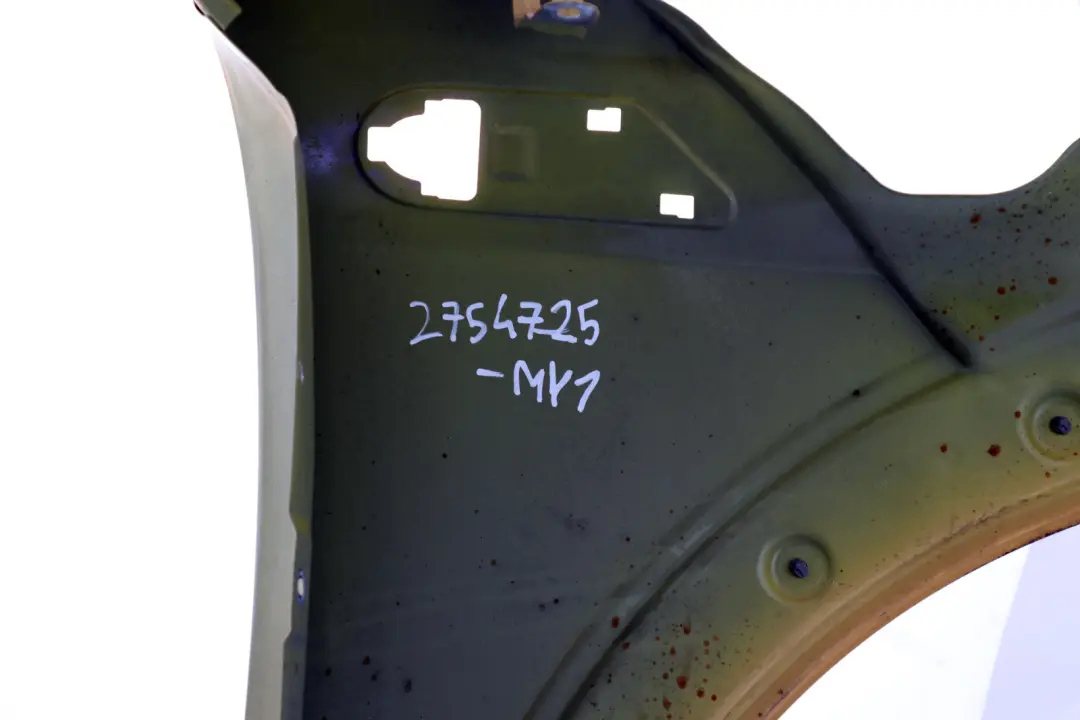 Side Panel Front Left Wing N/S Mellow Yellow A58 to BMW MINI Cooper R55 R56 R57 1 with Part number 2754725 BMW MINI Cooper R55 R56 R57 1 Side Panel Front Left Wing N/S Mellow Yellow A58 - SKU 2754725-MY1 - Part number 2754725