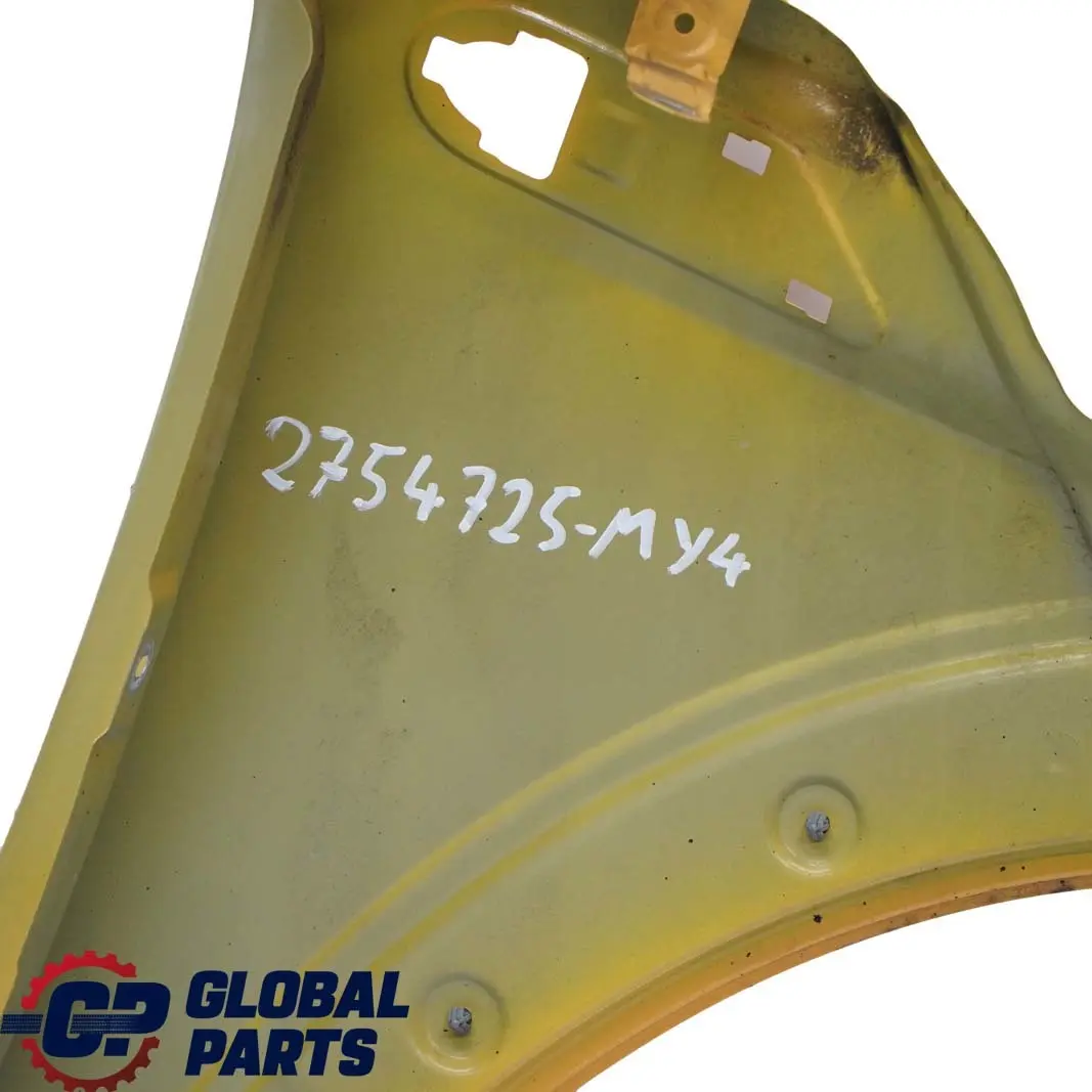 Pannello Laterale Frontale SX Parafango Mellow Giallo per Mini R55 R56 R57 4 con numero di parte 2754725 Mini R55 R56 R57 4 Pannello Laterale Frontale SX Parafango Mellow Giallo - SKU 2754725-MY4 - Numero di parte 2754725