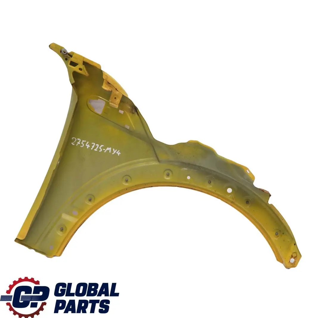 Side Panel Front Left Wing Mellow Yellow A58 para Mini Cooper R55 R56 R57 4 con número de pieza 2754725 Mini Cooper R55 R56 R57 4 Side Panel Front Left Wing Mellow Yellow A58 - SKU 2754725-MY4 - Número de pieza 2754725