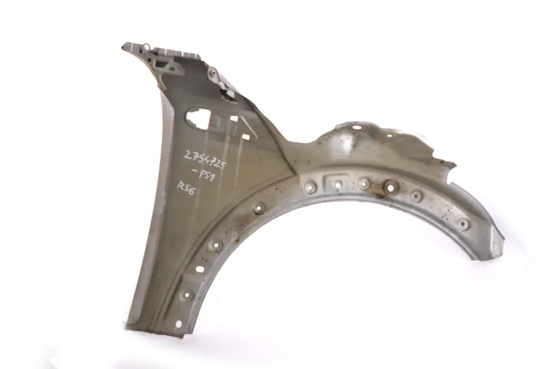 Side Panel Front Left Wing N/S Pure Silver to BMW MINI Cooper 1 R55 R56 R57 R58 with Part number 2754725 BMW MINI Cooper 1 R55 R56 R57 R58 Side Panel Front Left Wing N/S Pure Silver - SKU 2754725-PS1 - Part number 2754725