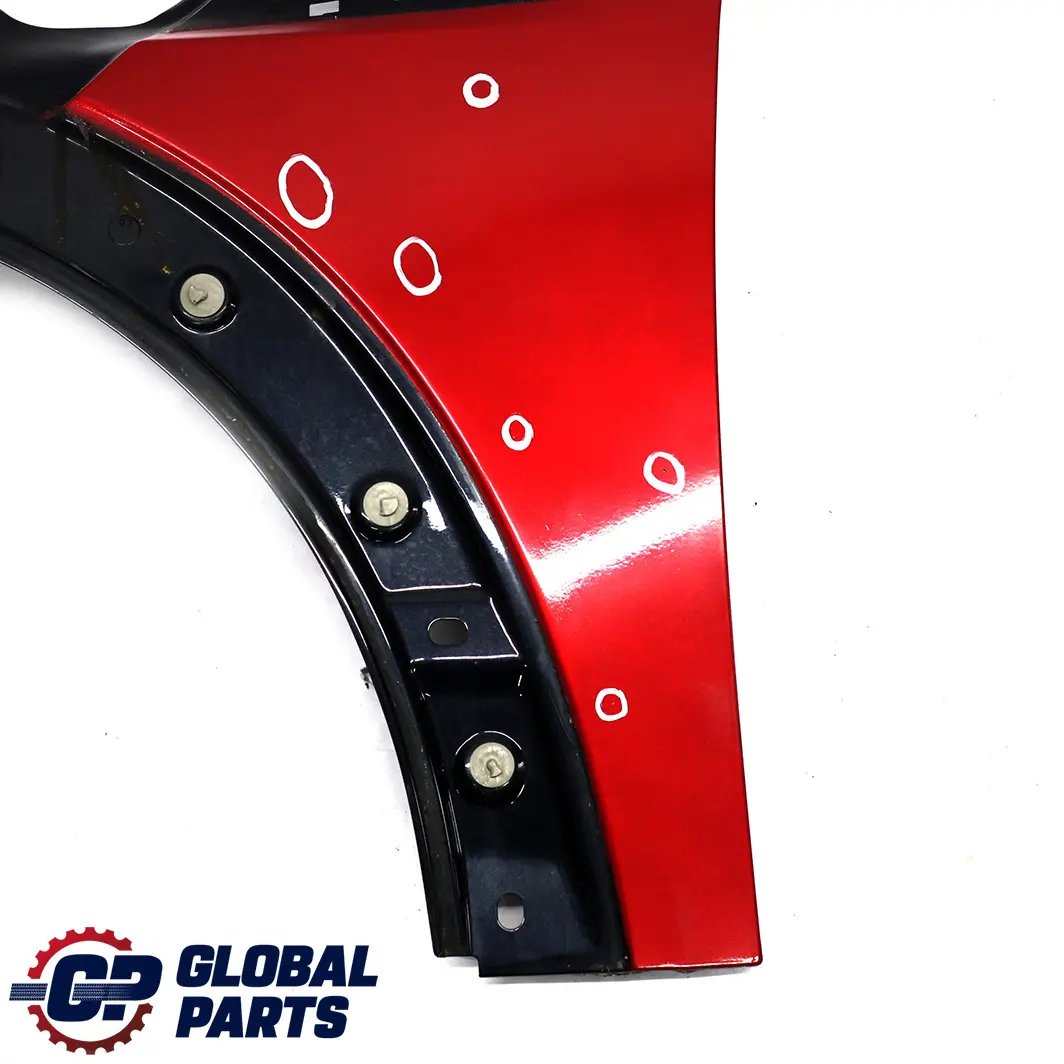 Side Panel Front Left Wing N/S Red Painted to Mini Cooper R55 R56 R57 with Part number 2754725 Mini Cooper R55 R56 R57 Side Panel Front Left Wing N/S Red Painted - SKU 2754725-RED - Part number 2754725