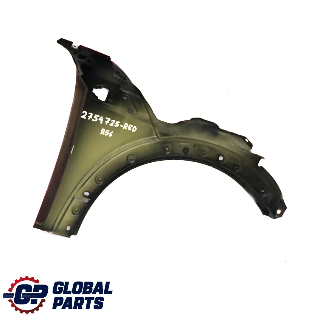 Panel Lateral Delantero Ala Izquierda Pintado Rojo para Mini Cooper R55 R56 R57 con número de pieza 2754725 Mini Cooper R55 R56 R57 Panel Lateral Delantero Ala Izquierda Pintado Rojo - SKU 2754725-RED - Número de pieza 2754725