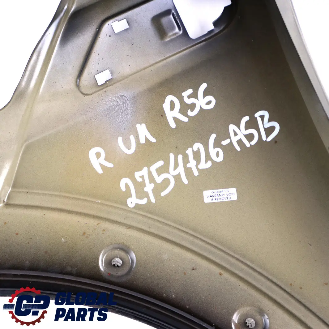 BMW Mini R55 R56 R57 R58 R59 11 Seitenwand Vorne Rechts Kotflügel Astro Black - SKU 2754726-ASB11 - Teilenummer 2754726
