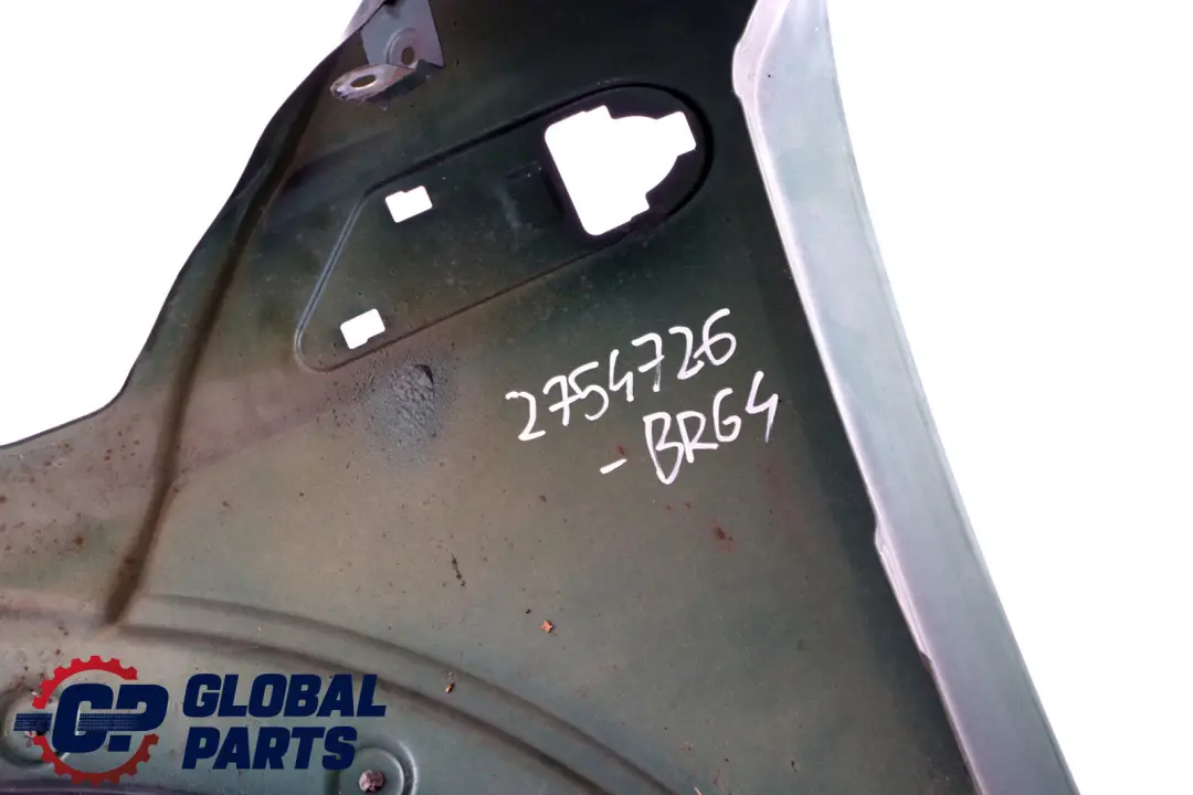 Side Panel Front Right Wing O/S British Green to BMW Mini Cooper 4 R55 R56 R57 R58 with Part number 2754726 BMW Mini Cooper 4 R55 R56 R57 R58 Side Panel Front Right Wing O/S British Green - SKU 2754726-BRG4 - Part number 2754726