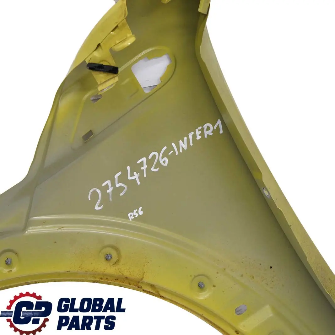 Side Panel Front Right Wing O/S Interchange Yellow - A95 to Mini Cooper R55 R56 with Part number 2754726 Mini Cooper R55 R56 Side Panel Front Right Wing O/S Interchange Yellow - A95 - SKU 2754726-INTER1 - Part number 2754726