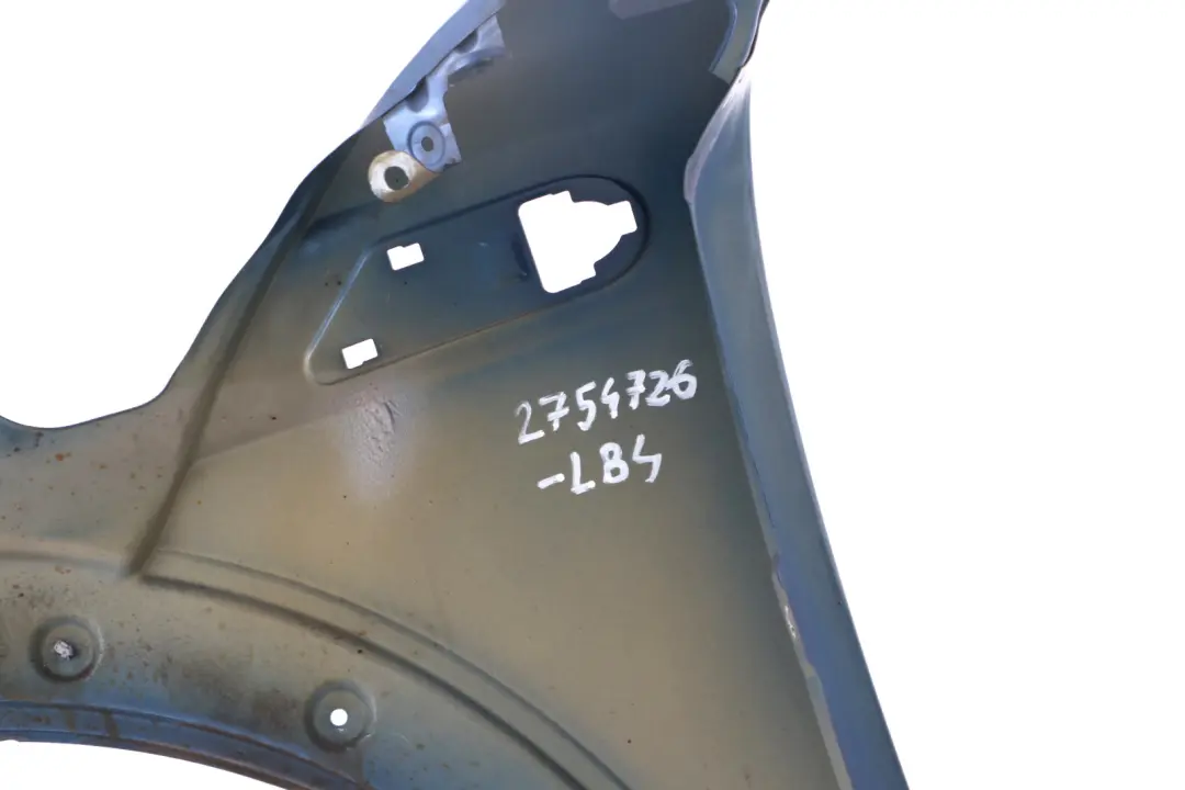 Side Panel Front Right Wing O/S Lightning Blue to BMW MINI Cooper 4 R55 R56 R57 with Part number 2754726 BMW MINI Cooper 4 R55 R56 R57 Side Panel Front Right Wing O/S Lightning Blue - SKU 2754726-LB4 - Part number 2754726