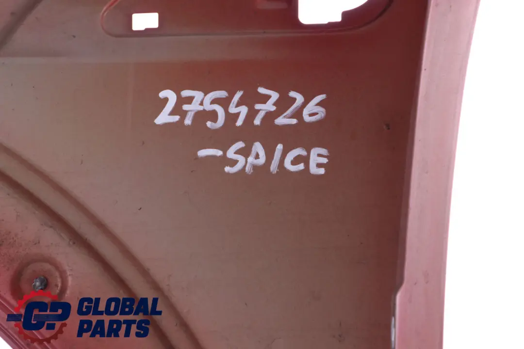 BMW Mini R55 R56 R57 Seitenwand Vorne Rechts Kotflügel Spice Orange - B23 - SKU 2754726-SPICE - Teilenummer 2754726