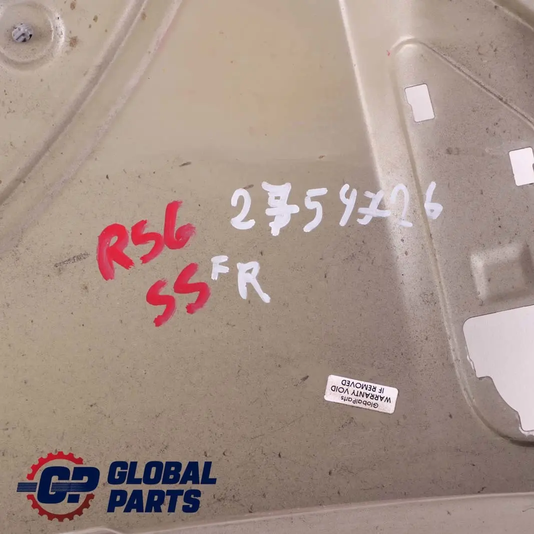 Side Panel Front Right Wing O/S Sparkling Silver to BMW Mini Cooper R55 R56 R57 with Part number 2754726 BMW Mini Cooper R55 R56 R57 Side Panel Front Right Wing O/S Sparkling Silver - SKU 2754726-SS1 - Part number 2754726