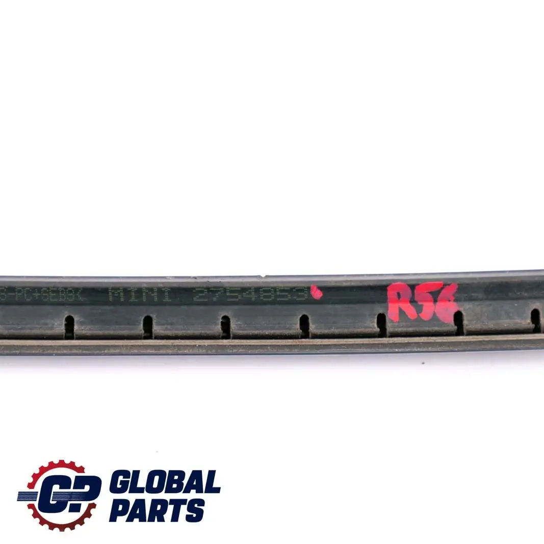 Window Trunk Lid Cover Trim Strip Bottom to Mini R56 LCI Rear with Part number 2754853 Mini R56 LCI Rear Window Trunk Lid Cover Trim Strip Bottom - SKU 2754853 - Part number 2754853