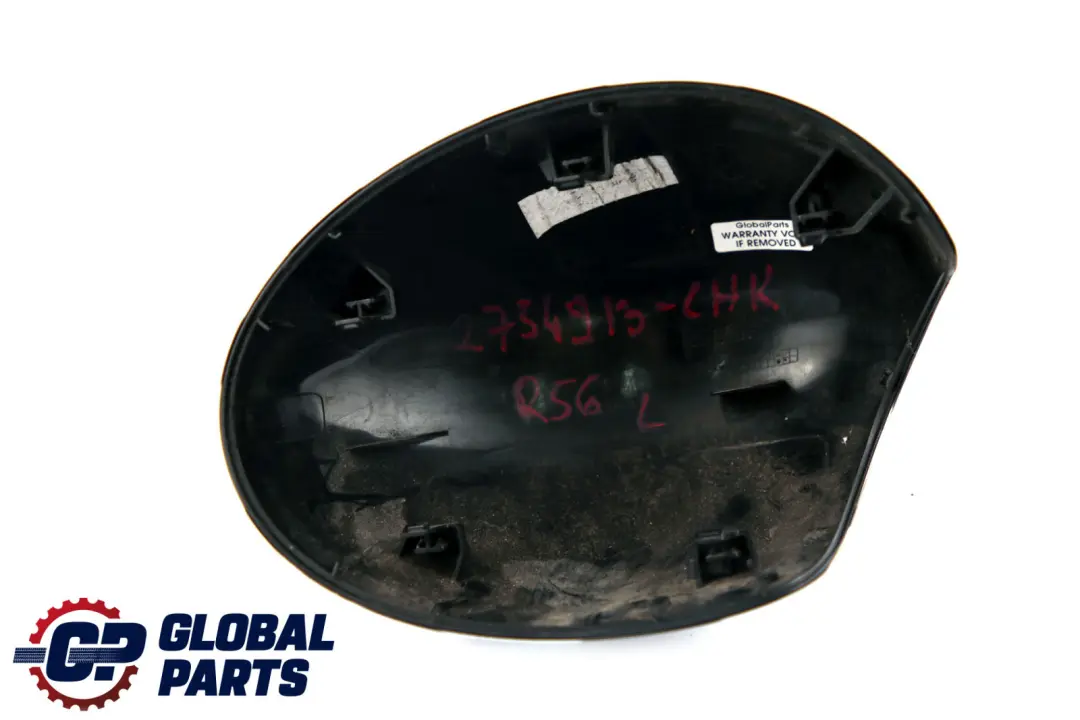 BMW Mini R55 R56 R60 Cover Cap Left Wing Mirror N/S Checkered Black White - SKU 2754913-CHK - Part number 2754913