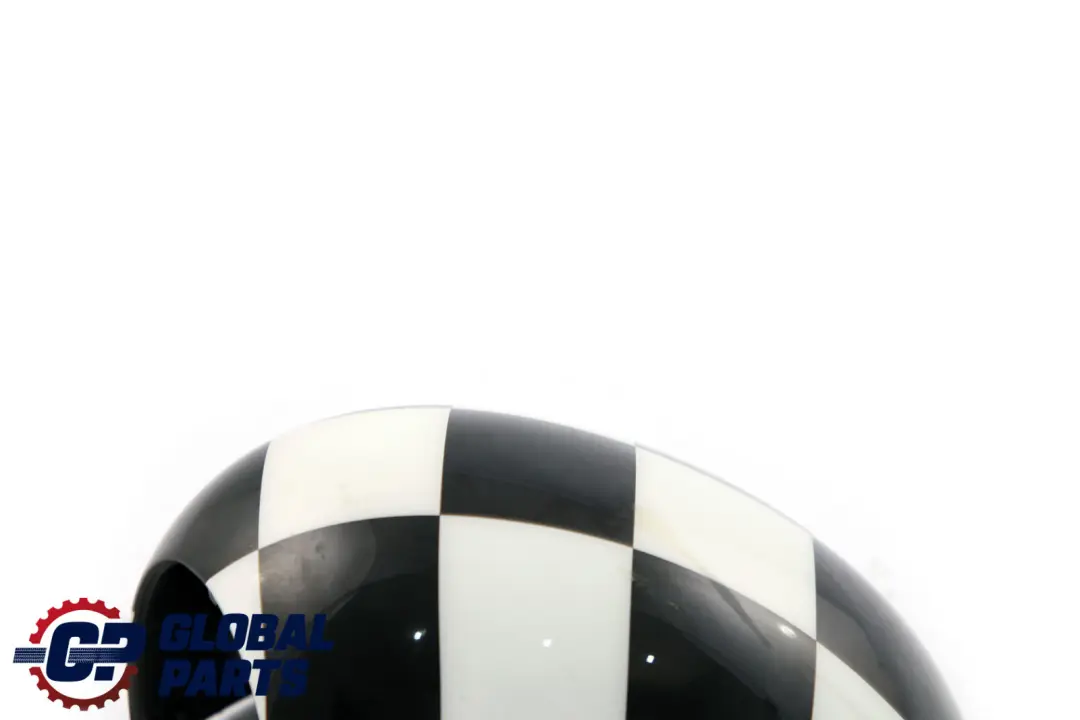 BMW Mini R55 R56 R60 Cover Cap Left Wing Mirror N/S Checkered Black White - SKU 2754913-CHK - Part number 2754913
