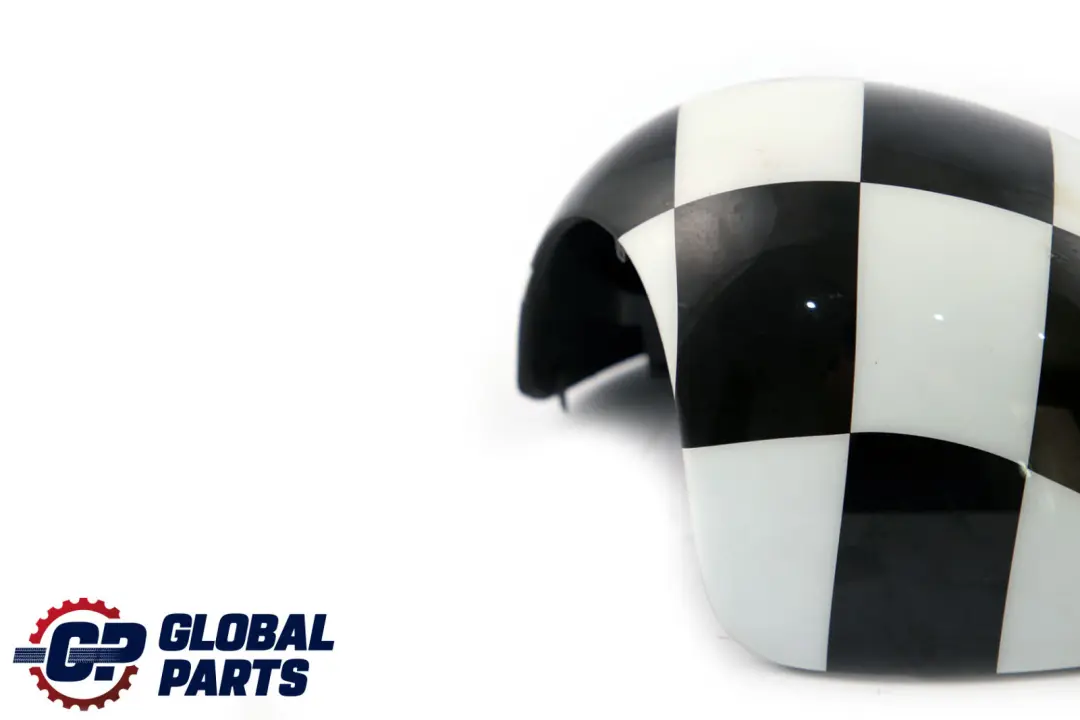 BMW Mini R55 R56 R60 Abdeckung Spiegel Links Royal Checkered Schwarz Weiss - SKU 2754913-CHK - Teilenummer 2754913
