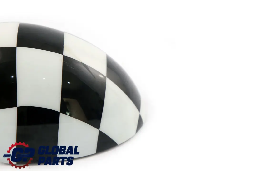 BMW Mini R55 R56 R60 Abdeckung Spiegel Links Royal Checkered Schwarz Weiss - SKU 2754913-CHK - Teilenummer 2754913