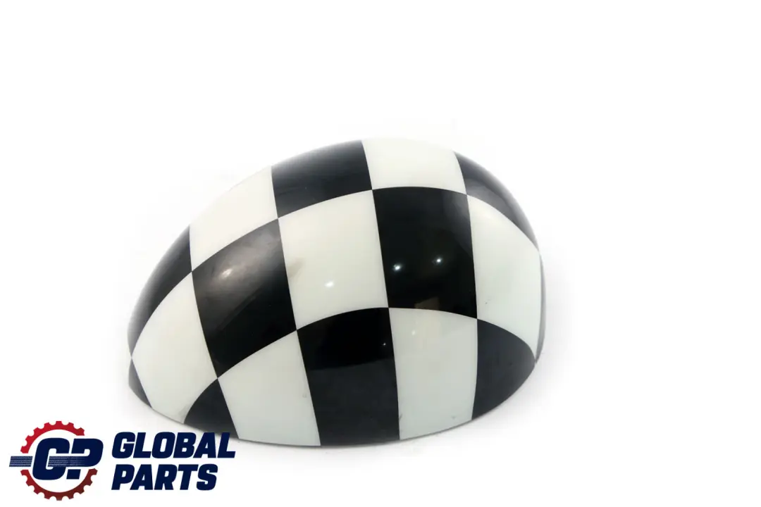BMW Mini R55 R56 R60 Cover Cap Left Wing Mirror N/S Checkered Black White - SKU 2754913-CHK - Part number 2754913