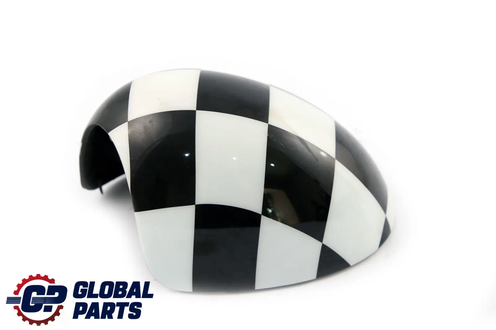 BMW Mini R55 R56 R60 Cover Cap Left Wing Mirror N/S Checkered Black White