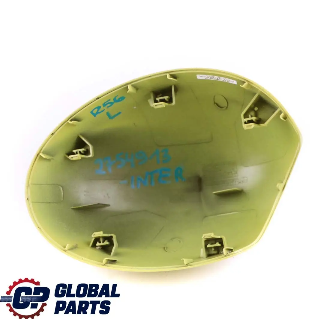 Abdeckung Spiegel Links Interchange Yellow Gelb A95 für Mini Cooper R55 R56 mit Teilenummer 2754913 Mini Cooper R55 R56 Abdeckung Spiegel Links Interchange Yellow Gelb A95 - SKU 2754913-INTER - Teilenummer 2754913