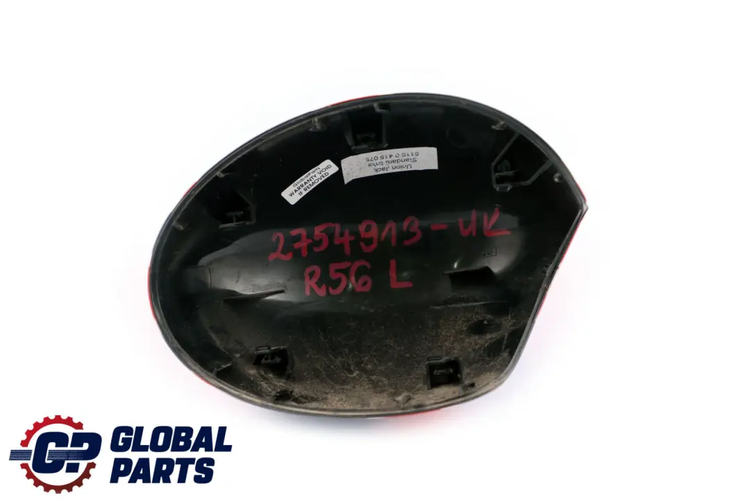 BMW Mini Cooper R55 R56 R60 Cover Cap Casing Left N/S Wing Mirror Union Jack - SKU 2754913-UK - Part number 2754913