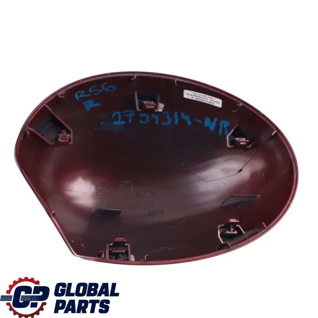 Cap Casing Right Mirror Wing Nightfire Red 857 to BMW Mini R55 R56 R60 Cover with Part number 2754914 BMW Mini R55 R56 R60 Cover Cap Casing Right Mirror Wing Nightfire Red 857 - SKU 2754914-NR - Part number 2754914