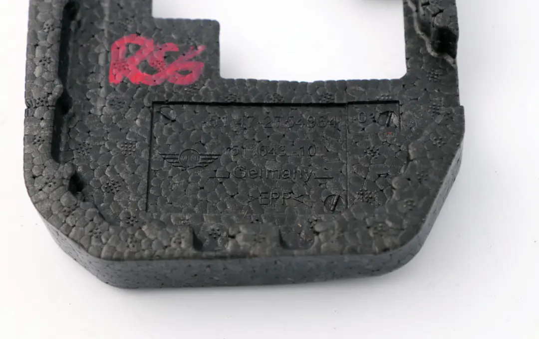 Centre Console Insulation Padding Factory to BMW Mini Cooper R55 R56 R57 with Part number 2754964 BMW Mini Cooper R55 R56 R57 Centre Console Insulation Padding Factory - SKU 2754964 - Part number 2754964