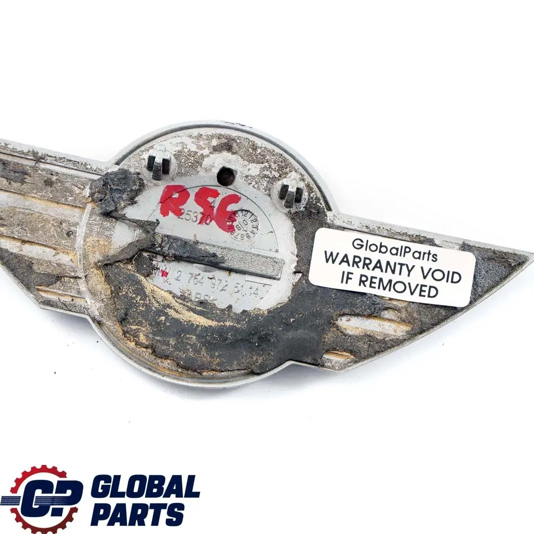 Frente Insignia Capo Emblema Logo Cromo para Mini Cooper One R55 R56 R57 con número de pieza 2754972 Mini Cooper One R55 R56 R57 Frente Insignia Capo Emblema Logo Cromo - SKU 2754972 - Número de pieza 2754972