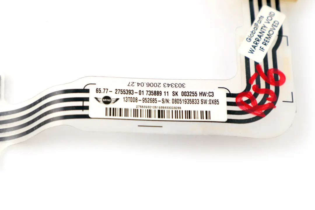 Alfombrilla Con Sensor Mini Cooper R55 R56 R57 R58 R59 R60 Lado Pasajero para con número de pieza 2755393 Alfombrilla Con Sensor Mini Cooper R55 R56 R57 R58 R59 R60 Lado Pasajero - SKU 2755393 - Número de pieza 2755393