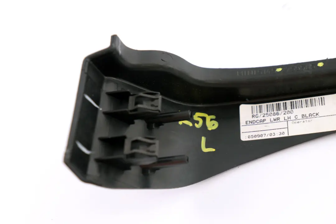 Mini Cooper R55 R56 LCI Cover Cruscotto Sinistro Trim Bottom Nero - SKU 2755585 - Numero di parte 2755585