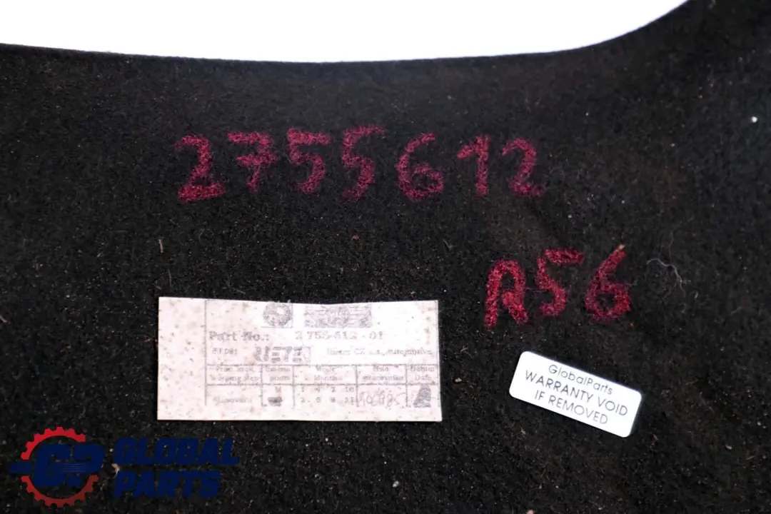 Mini R56 N14 Aislamiento Termico Cubierta del Compartimento del Motor - SKU 2755612 - Número de pieza 2755612
