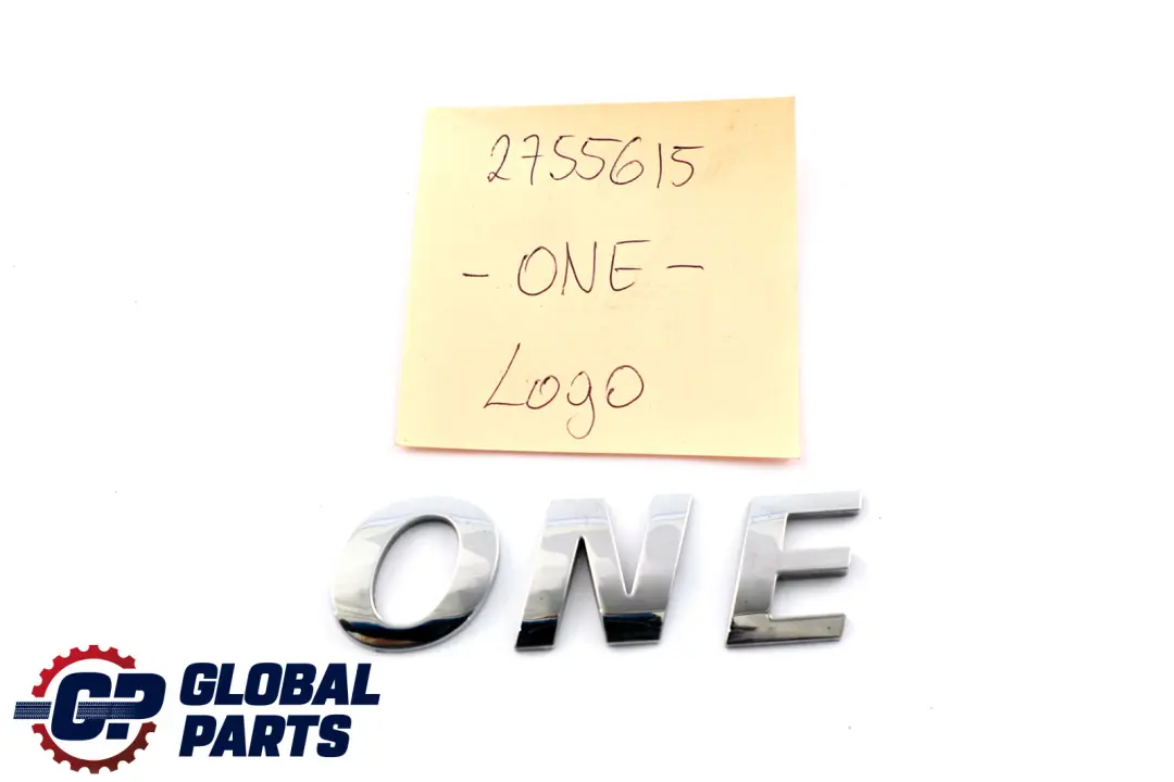 Lettering Emblema Logo Bota Trasera Tapa Maletero para Mini One R50 R55 R56 R60 con número de pieza 2755615 Mini One R50 R55 R56 R60 Lettering Emblema Logo Bota Trasera Tapa Maletero - SKU 2755615 - Número de pieza 2755615