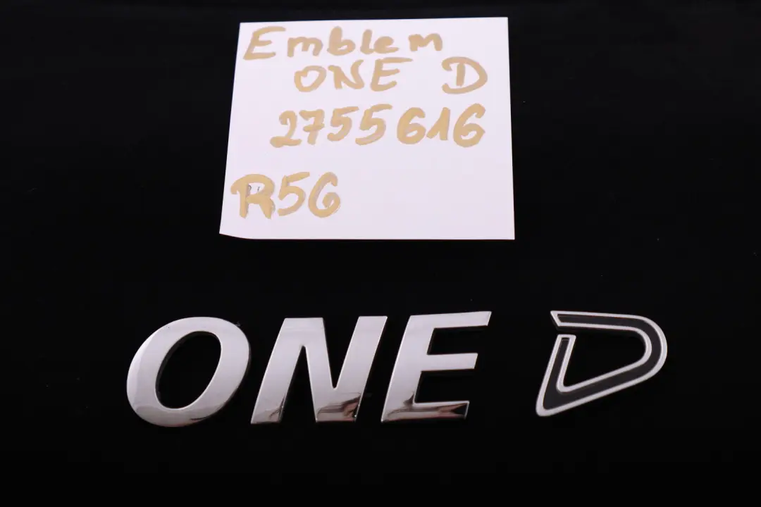 MINI One D R50 F55 R56 R60 Znaczek Logo Napis Tył - SKU 2755616 - Numer Części 2755616