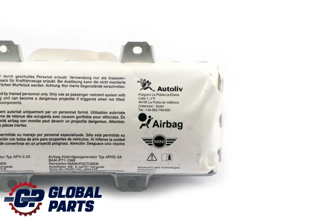  Módulo De Aire Mini Cooper One R55 R56 Módulo Tablero Lado Pasajero Tablero - SKU 2755735 - Número de pieza 2755735