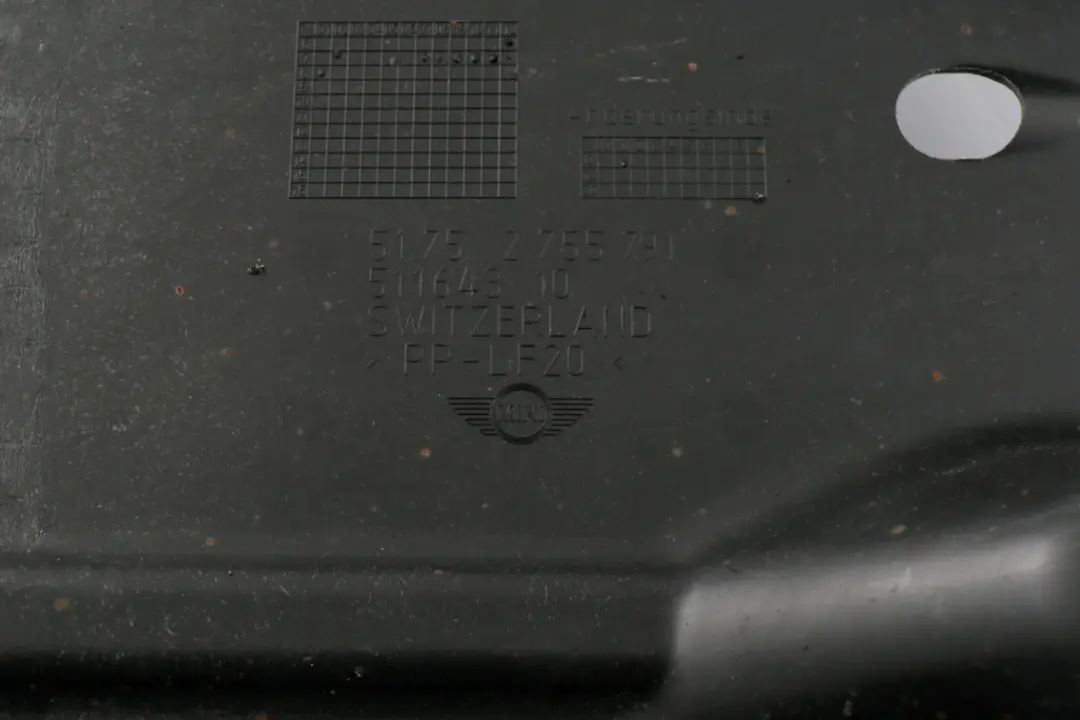 Mini R55 R56 LCI Underside Panelling Cover Panel Left N/S - SKU 2755791 - Part number 2755791