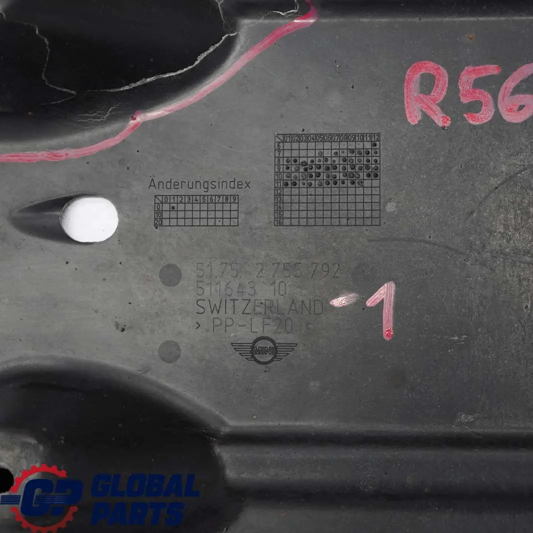 Underside Panelling Cover Panel Right O/S to Mini Cooper R55 R56 with Part number 2755792 Mini Cooper R55 R56 Underside Panelling Cover Panel Right O/S - SKU 2755792-1 - Part number 2755792