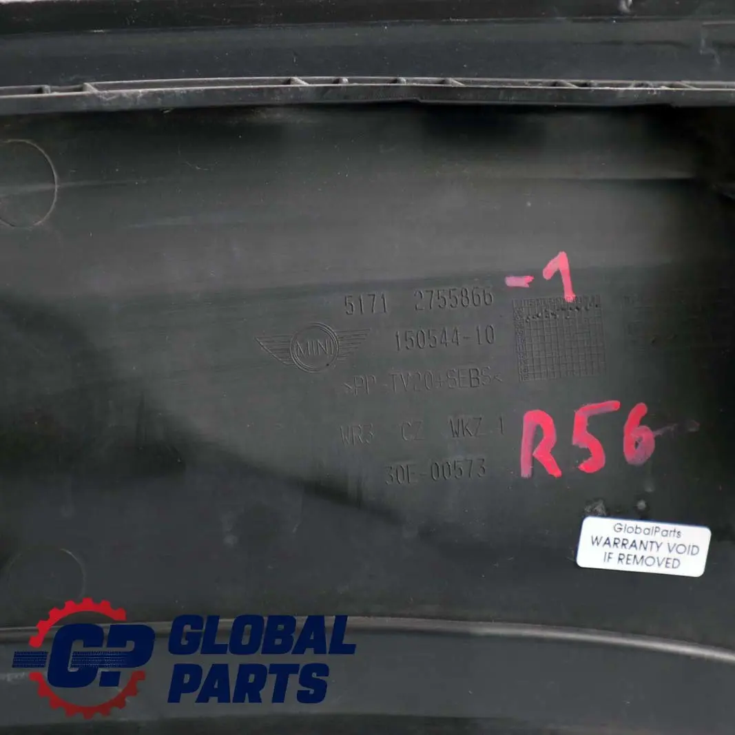 Panel embellecedor parte superior mamparo para Mini Cooper One R55 R56 R57 R58 con número de pieza 2755866 Mini Cooper One R55 R56 R57 R58 Panel embellecedor parte superior mamparo - SKU 2755866-1 - Número de pieza 2755866
