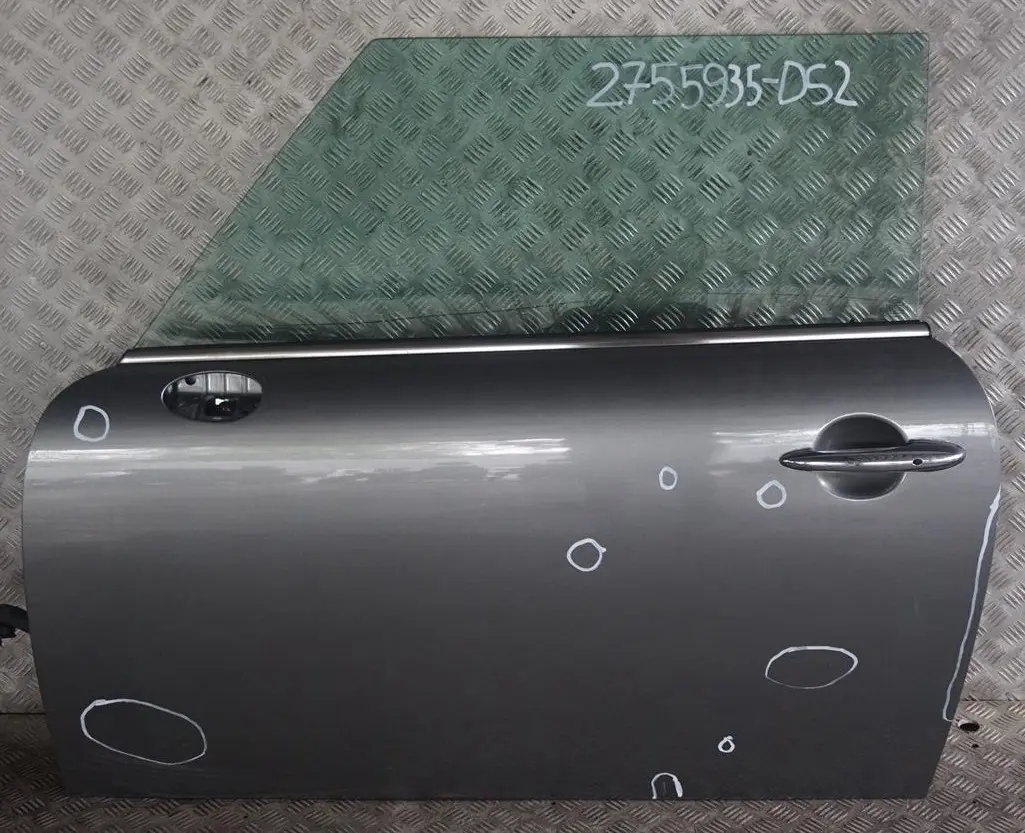 Door Front Left N/S Dark Silver Metallic to BMW Mini Cooper R55 R56 R57 R58 R59 with Part number 2755935 BMW Mini Cooper R55 R56 R57 R58 R59 Door Front Left N/S Dark Silver Metallic - SKU 2755935-DS2 - Part number 2755935