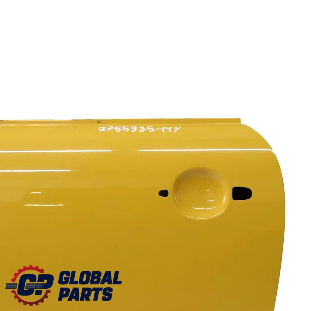 Door Front Left N/S Mellow Yellow - A58 to BMW Mini Cooper R55 R56 R57 R58 R59 with Part number 2755935 BMW Mini Cooper R55 R56 R57 R58 R59 Door Front Left N/S Mellow Yellow - A58 - SKU 2755935-MY2 - Part number 2755935