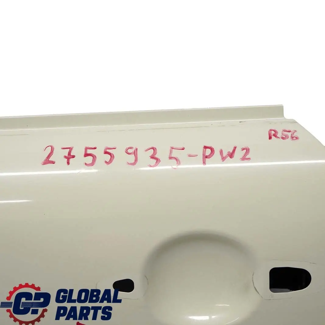 Door Front Left N/S Pepper White - 850 to Mini Cooper 2 R55 R56 R57 R58 R59 with Part number 2755935 Mini Cooper 2 R55 R56 R57 R58 R59 Door Front Left N/S Pepper White - 850 - SKU 2755935-PW2 - Part number 2755935