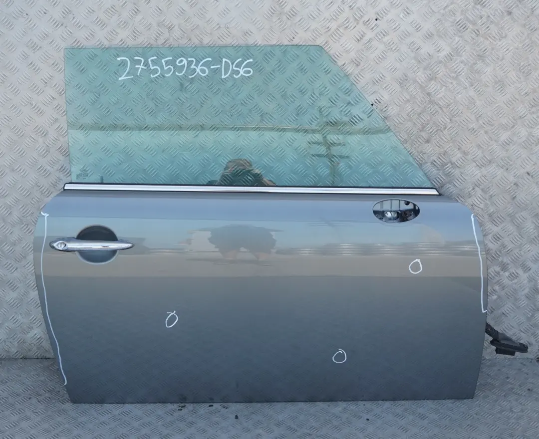 Beifahrer Tür vorne rechts Dark Silber für BMW MINI Cooper R55 R56 R57 R58 R59 LCI mit Teilenummer 2755936 BMW MINI Cooper R55 R56 R57 R58 R59 LCI Beifahrer Tür vorne rechts Dark Silber - SKU 2755936-DS6 - Teilenummer 2755936