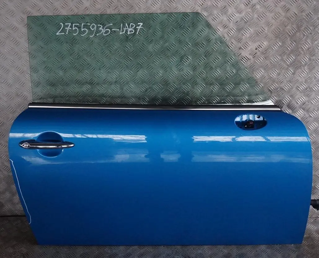 Door Front Right O/S Laser Blue Metallic to BMW Mini Cooper 7 R55 R56 R57 R58 R59 with Part number 2755936 BMW Mini Cooper 7 R55 R56 R57 R58 R59 Door Front Right O/S Laser Blue Metallic - SKU 2755936-LAB7 - Part number 2755936