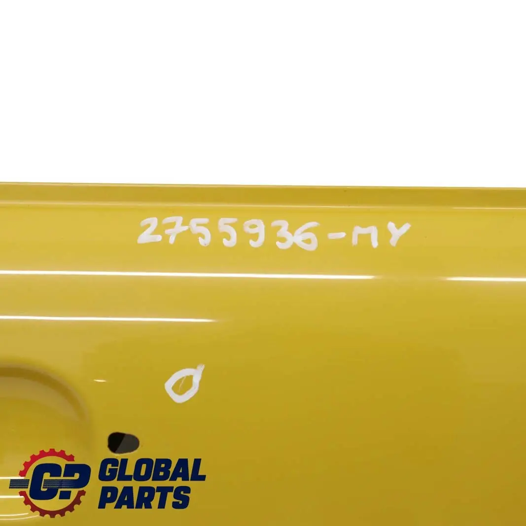 Puerta Delantera Derecha Mellow Yellow - A58 para Mini Cooper R55 R56 R57 R58 con número de pieza 2755936 Mini Cooper R55 R56 R57 R58 Puerta Delantera Derecha Mellow Yellow - A58 - SKU 2755936-MY - Número de pieza 2755936