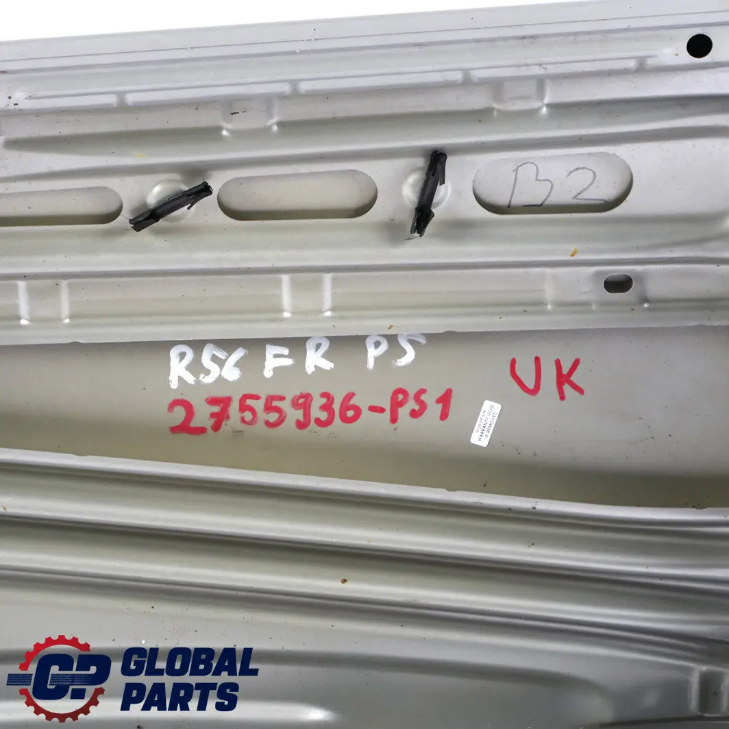 Door Front Right O/S Pure Silver Metallic - 900 to Mini Cooper R55 R56 R57 R58 with Part number 2755936 Mini Cooper R55 R56 R57 R58 Door Front Right O/S Pure Silver Metallic - 900 - SKU 2755936-PS1 - Part number 2755936