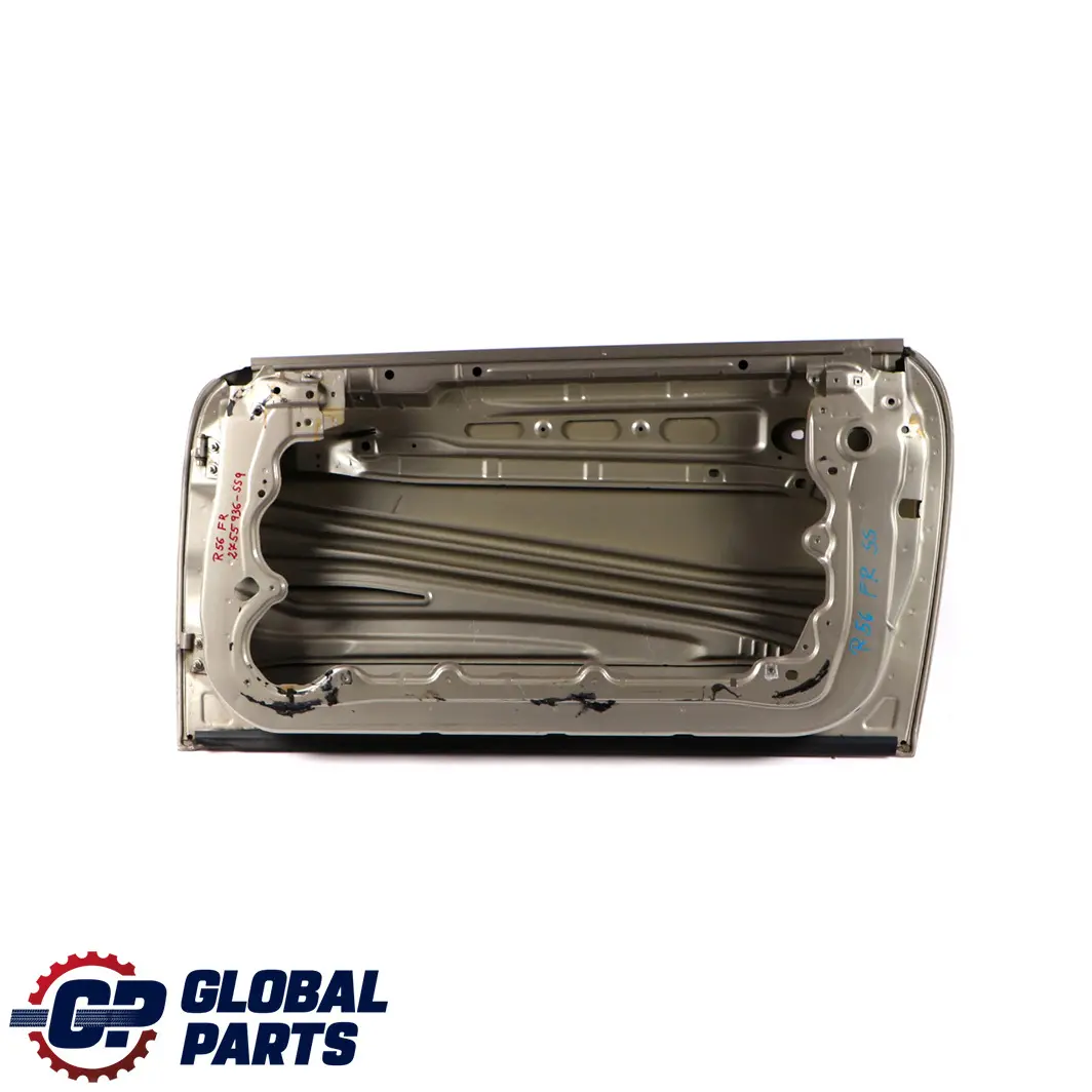 Door Front Right O/S Sparkling Silver - A60 to Mini Cooper 9 R55 R56 R57 R58 with Part number 2755936 Mini Cooper 9 R55 R56 R57 R58 Door Front Right O/S Sparkling Silver - A60 - SKU 2755936-SS9 - Part number 2755936
