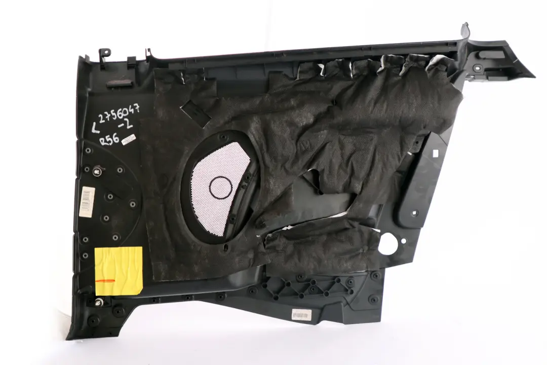 Mini Cooper One R56 Trasero Izquierdo Lateral Interior Panel Trim Negro - SKU 2756047-2 - Número de pieza 51432756047