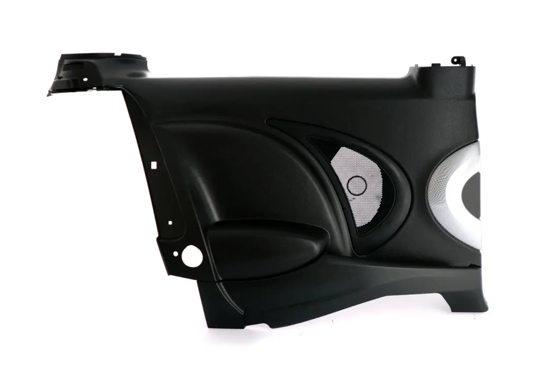 Lateral Interior Trim Panel Quarter Rear Left N/S Black Silver to MINI Cooper R56 S with Part number 51432756047 MINI Cooper R56 S Lateral Interior Trim Panel Quarter Rear Left N/S Black Silver - SKU 2756047 - Part number 51432756047