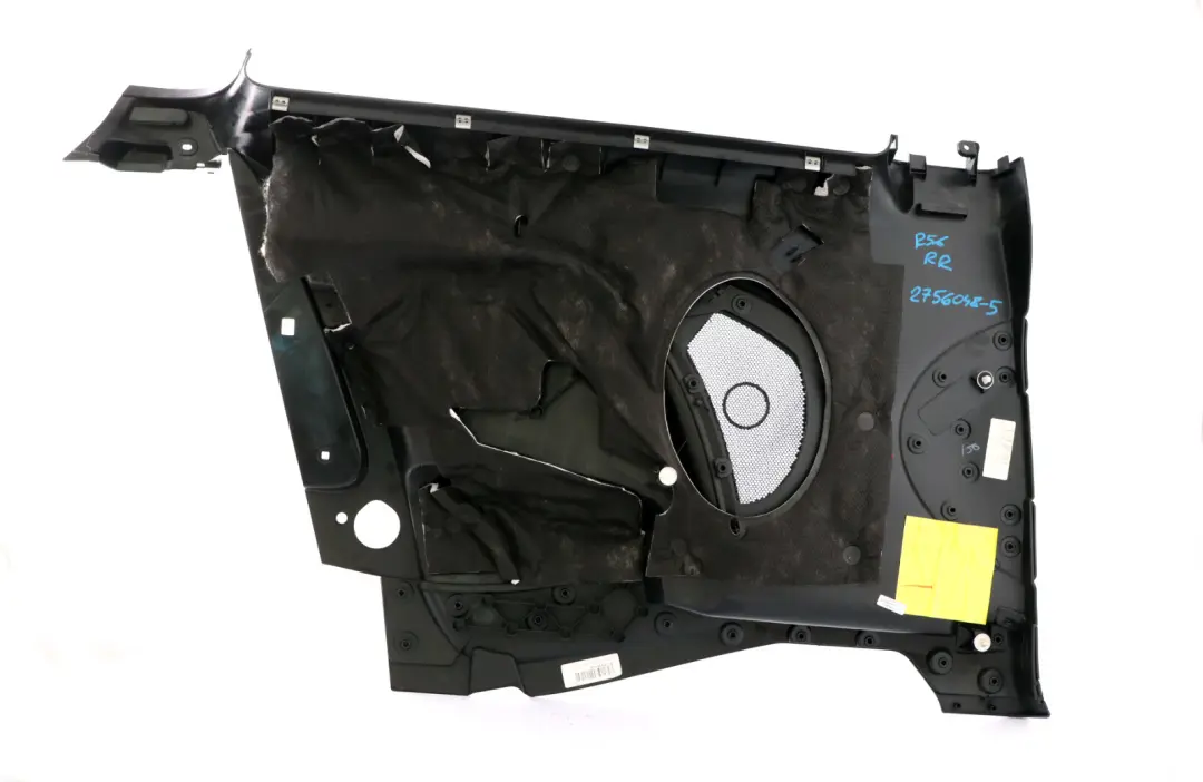 Lateral Interior Trim Panel Quarter Rear Right O/S Black to BMW MINI Cooper R56 5 with Part number 2756048 BMW MINI Cooper R56 5 Lateral Interior Trim Panel Quarter Rear Right O/S Black - SKU 2756048-5 - Part number 2756048